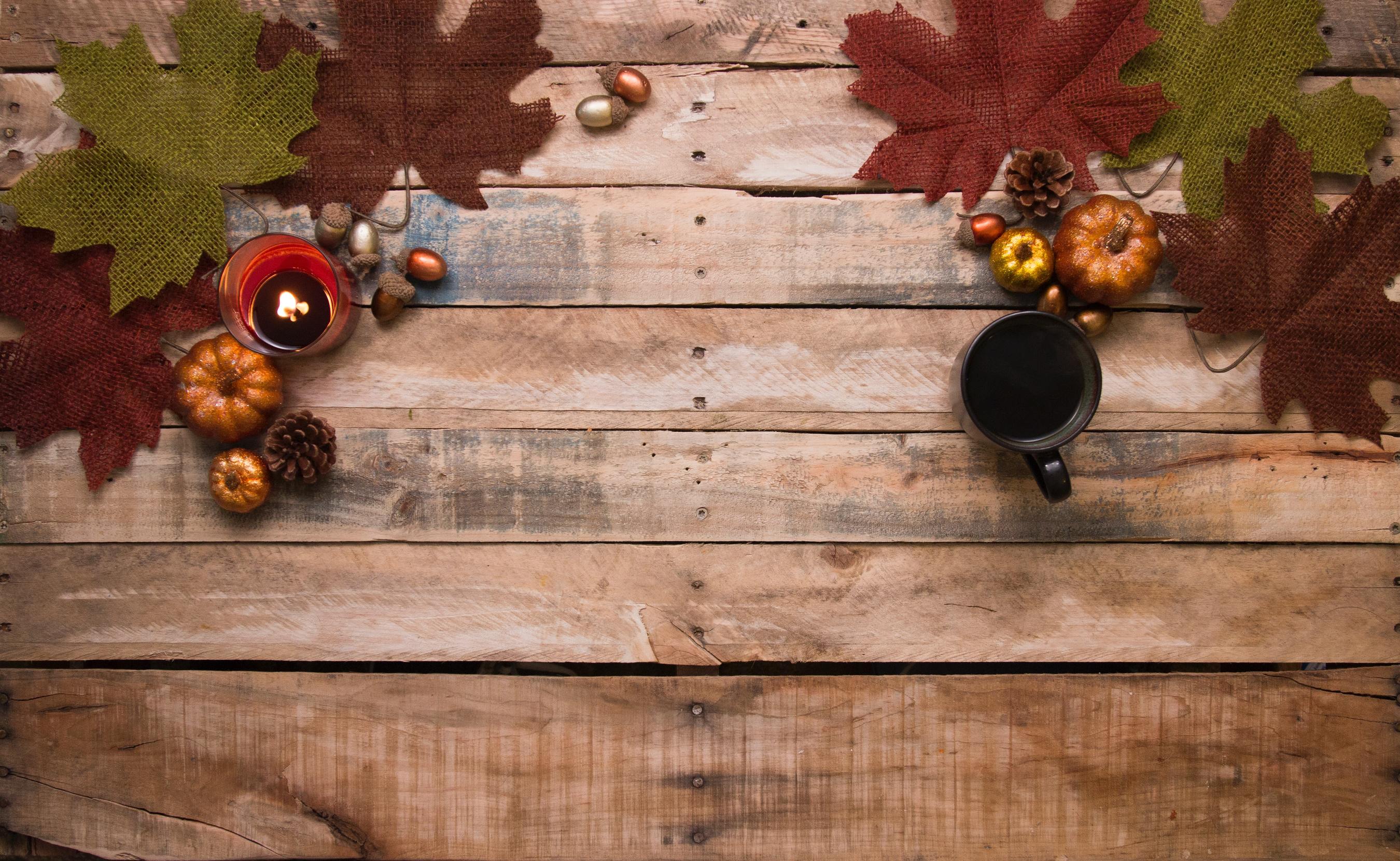 An image of autumn decor inside a house.